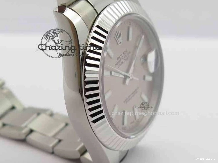0106 DateJust II 41mm SS BP Maker Best Edition Gray Dial On SS Bracelet SA Trendsetting 3736